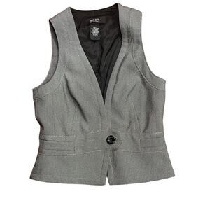 Body by Victoria Gray Front Button Closure Vest Women's Size 0